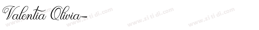 Valentia Olivia字体转换